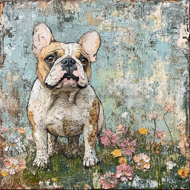 Dog Sign, English Bulldog Sign, DCO-12931, Sign For Wreath, 10x10